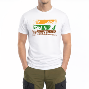 Koszulka męska biała  BASIC  ADVENTURE